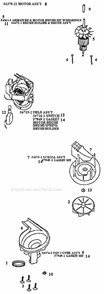 Page C Diagram and Parts List for 9734BTH  Eureka Upright Vacuum