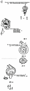 Page C Diagram and Parts List for 9734DTH  Eureka Upright Vacuum