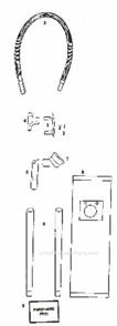 Page A Diagram and Parts List for 9735ATX  Eureka Upright Vacuum