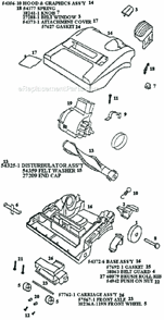 Page B Diagram and Parts List for 9735ATX  Eureka Upright Vacuum