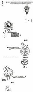 Page C Diagram and Parts List for 9735ATX  Eureka Upright Vacuum