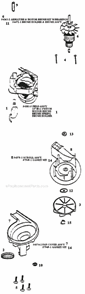 Page C Diagram and Parts List for 9735AT  Eureka Upright Vacuum