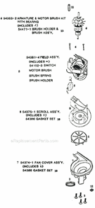 Page C Diagram and Parts List for 9740AT  Eureka Upright Vacuum