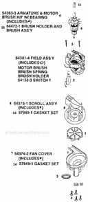 Page C Diagram and Parts List for 9740BT  Eureka Upright Vacuum