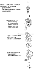 Page C Diagram and Parts List for 9750ATV  Eureka Upright Vacuum