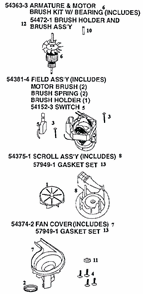 Page C Diagram and Parts List for 9750BT  Eureka Upright Vacuum