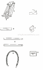 Page A Diagram and Parts List for 9834DTH  Eureka Upright Vacuum