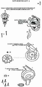 Page C Diagram and Parts List for 9855BTV  Eureka Upright Vacuum