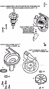 Page C Diagram and Parts List for 9856AT  Eureka Upright Vacuum