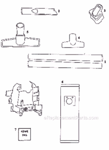 Page A Diagram and Parts List for 9872AT  Eureka Upright Vacuum
