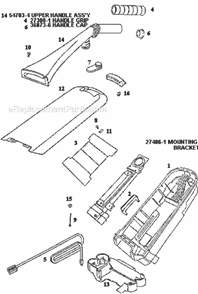 Page D Diagram and Parts List for 9872AT  Eureka Upright Vacuum