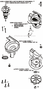 Page C Diagram and Parts List for 9873AT  Eureka Upright Vacuum