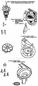 Page D Diagram and Parts List for 9875AT  Eureka Upright Vacuum