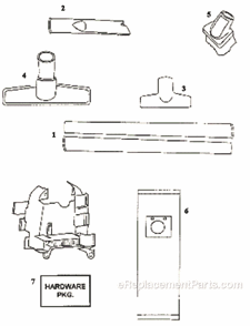 Page A Diagram and Parts List for 9875BT  Eureka Upright Vacuum