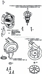 Page D Diagram and Parts List for 9875BT  Eureka Upright Vacuum