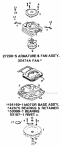 Page B Diagram and Parts List for C2031BM  Eureka Upright Vacuum