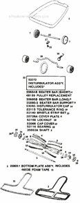 Page C Diagram and Parts List for C2031BM  Eureka Upright Vacuum