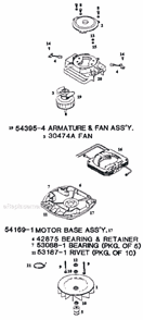 Page B Diagram and Parts List for C2032B  Eureka Upright Vacuum
