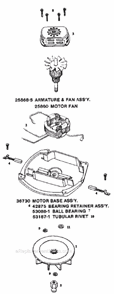Page E Diagram and Parts List for C2094B  Eureka Upright Vacuum