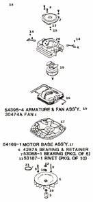 Page B Diagram and Parts List for C2094D  Eureka Upright Vacuum