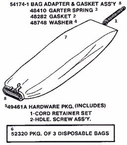 Page E Diagram and Parts List for C2094D  Eureka Upright Vacuum