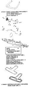 Page C Diagram and Parts List for C2094E  Eureka Upright Vacuum