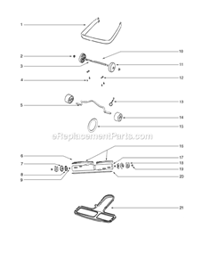 Page C Diagram and Parts List for C2094G-1  Eureka Upright Vacuum