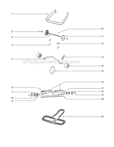 Page C Diagram and Parts List for C2094G-2  Eureka Upright Vacuum
