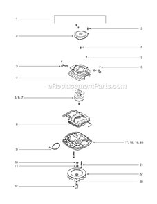 Page E Diagram and Parts List for C2094G-2  Eureka Upright Vacuum