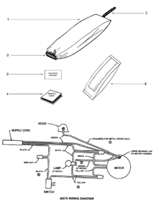 Page A Diagram and Parts List for C2094G  Eureka Upright Vacuum