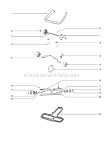 Page C Diagram and Parts List for C2094H-1  Eureka Upright Vacuum