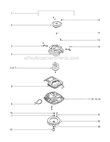 Page E Diagram and Parts List for C2094H-1  Eureka Upright Vacuum
