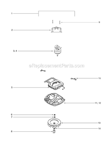 Page E Diagram and Parts List for C2132B-3  Eureka Upright Vacuum