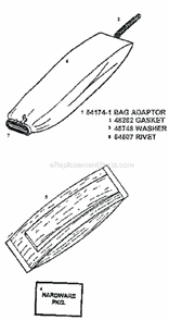 Page E Diagram and Parts List for C2194B  Eureka Upright Vacuum