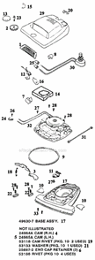 Part Location Diagram of E-25667-2 Eureka Retainer - End Cap