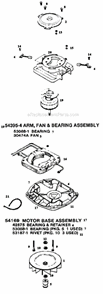 Page B Diagram and Parts List for C4046B  Eureka Upright Vacuum