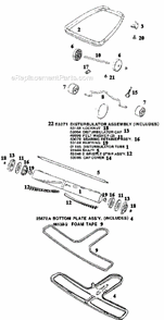 Page C Diagram and Parts List for C4046B  Eureka Upright Vacuum