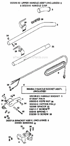 Page D Diagram and Parts List for C4046B  Eureka Upright Vacuum
