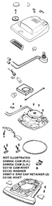Part Location Diagram of 53462-6 Eureka Base Assembly - Cartoned