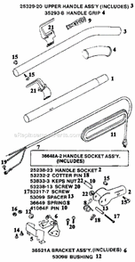 Page D Diagram and Parts List for C4046E  Eureka Upright Vacuum