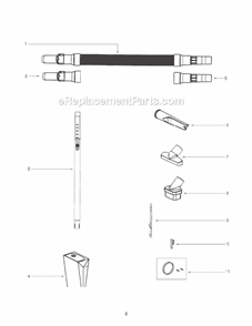 Part Location Diagram of 28375-119N Frigidaire Adapter - Hose