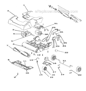 Part Location Diagram of E-77133 Frigidaire Poly V5 Belt