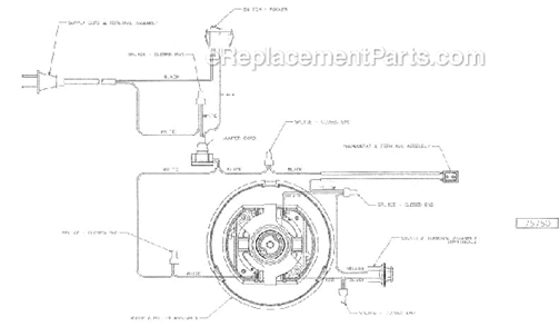 Page E Diagram and Parts List for C5712A-1  Eureka Upright Vacuum