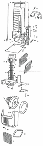 Page B Diagram and Parts List for C6446AT  Eureka Upright Vacuum