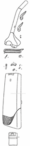Page C Diagram and Parts List for C6446AT  Eureka Upright Vacuum