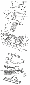 Page A Diagram and Parts List for C6446BT  Eureka Upright Vacuum
