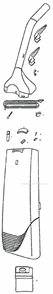 Page C Diagram and Parts List for C6446BT  Eureka Upright Vacuum