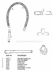 Page D Diagram and Parts List for C6446BT  Eureka Upright Vacuum