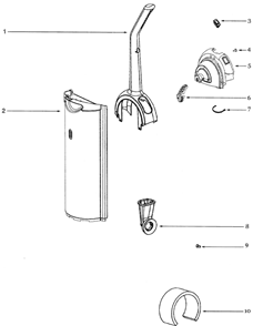 Page C Diagram and Parts List for HP5505A  Eureka Upright Vacuum