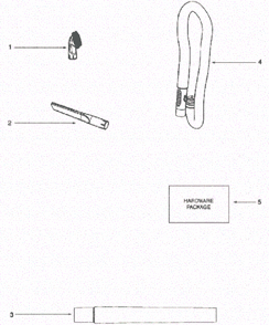 Page A Diagram and Parts List for HP5555A  Eureka Upright Vacuum
